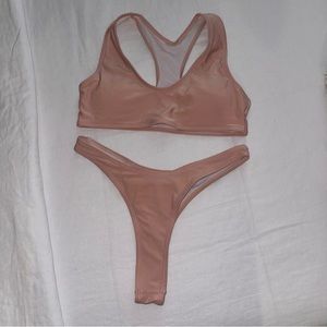 blush bikini set